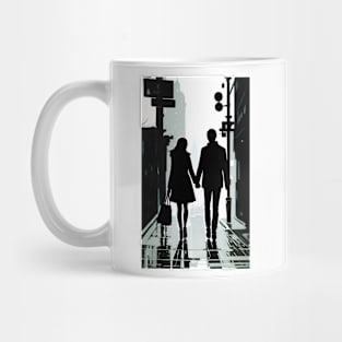 couple holding hand Mug